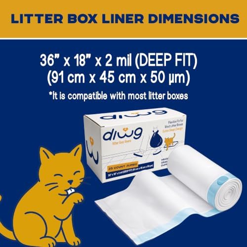 Cat Litter Box Liners, 25 Count, 36" × 18", Heavy Duty Jumbo Bags - Image 3