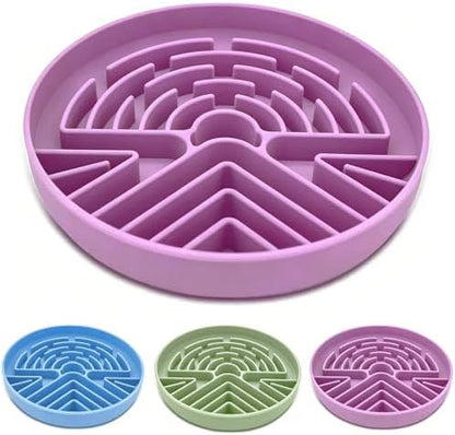 Slow Feeder Dog Bowl for Large & Small Pets, Anti Choking Puzzle Dog Food Bowl with Non-Slip Base, Interactive Pet Slow Eating, Silicone Cat Feeder for Puppies Cats by Unknown