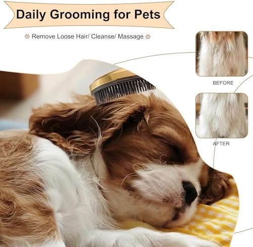 Gentle Grooming Puppy Brush with Gift Box (Rose Gold) - Image 5
