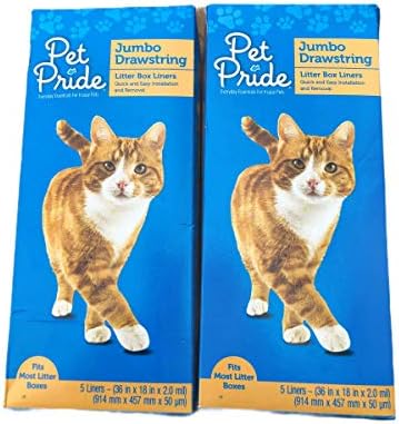 Pet Pride Jumbo Drawstring Litter Box Liners 10 Count by Unknown