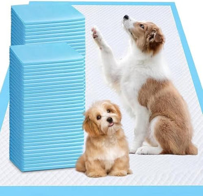 Dog Pee Pads, Super Absorbent Puppy Pads Disposable Dogs Training Pads, Quick Drying Leak-Proof Dog Potty Pads for Doggies Puppies Cats ( 40"x47" 40 Count) by PWQOENFD