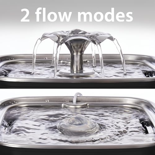 Veken Innovation Award Winner Stainless Steel Cat Water Fountain, 108oz - Image 6