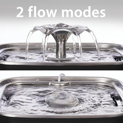 Veken Innovation Award Winner Stainless Steel Cat Water Fountain, 108oz - Image 6