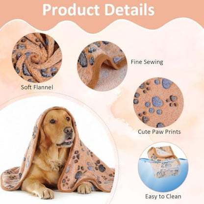 Dog Blankets for Medium Dogs, Cat, Premium Soft Dog Blankets for Small Dog - Image 3