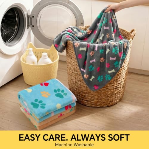 Luciphia 3 Pack Soft Fleece Dog Blankets for Medium Dogs Puppy Cats,30"x20" - Image 6