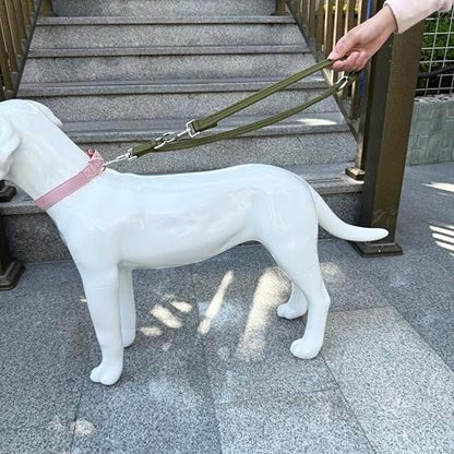 Double Ended Dog Leash,for Obedience Training Easy to Use,Lightweight,Soft for Large and Medium Dogs (Army Green, 1M*2.5CM) - Image 5