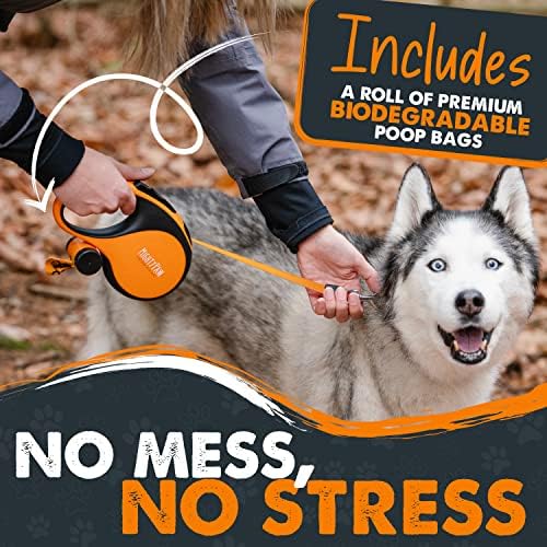 Mighty Paw Retractable Dog Leash with Poop Bag Holder, 16 Ft - Image 5