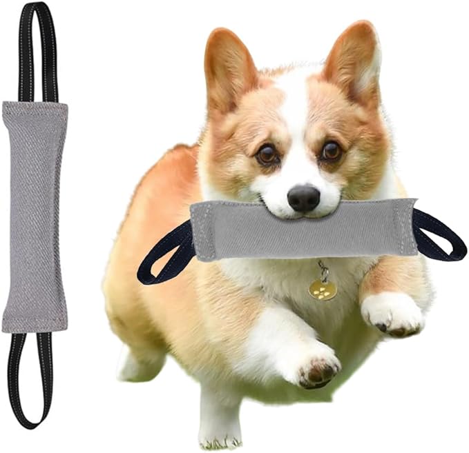 Clysoru tug Toy for Dogs Tug of War Dog Puppy Bite with 2 Strong Handles Made Durable Tear Resistant Stitches