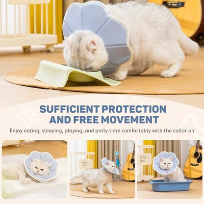 Avont Cat Cone XS Adjustable Soft E-Collar, Grey - Image 2