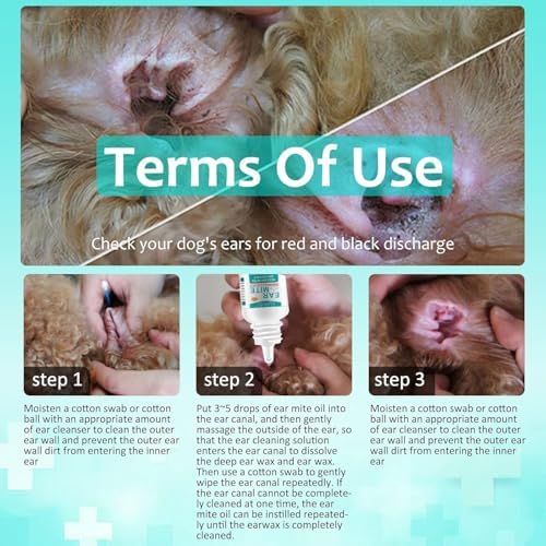 Ear Mites Clean for Dogs & Cat - with Aloe Vera, Fast-Acting 0.75oz - Image 7