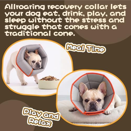 Dog Cone for Large Dogs After Surgery, Soft Dog Cone Collar for Dogs to Stop Licking, Adjustable Comfy E-Collar Alternative Lightweight Post-Surgery Recovery Elizabethan Collar for Pet - Image 6