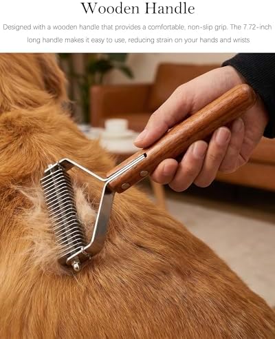 2 in 1 Pet Grooming Tool,Dematting Comb for Dogs and Cats - Image 5