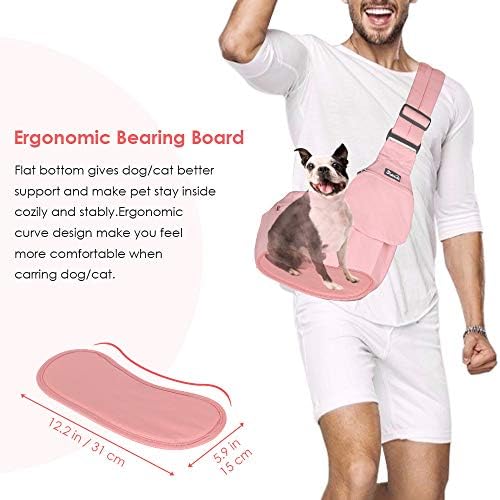 Lukovee Pet Sling, Small Pet Carrier, Hard Bottom Support & Safety Hook - Image 2