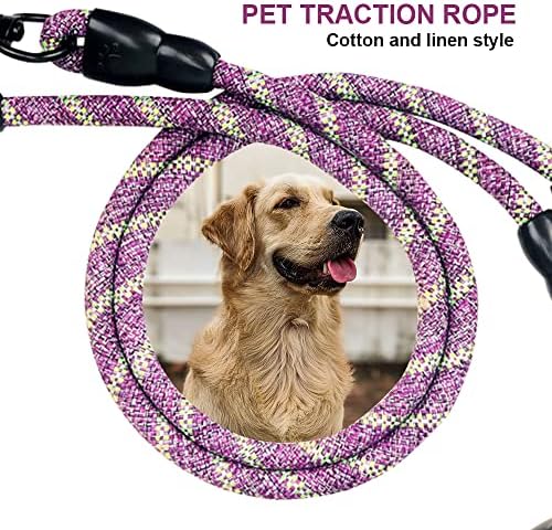 Dual Dog Leash 360° Tangle-Free - Reflective Heavy Duty, Comfortable Handle for Small/Medium/Large Dogs, Support Multiple Rope Addition - Image 4