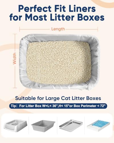 24 Pack Litter Box Liners Compatible with Safe Pets Scoopfree, 37"x16" - Image 3