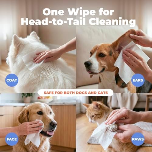 Best Pet Supplies Cleaning Dog Wipes - Cleansing Tea Tree, 100 Count - Image 3
