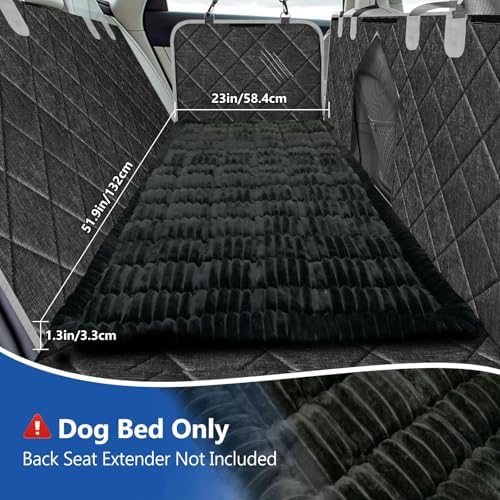 Thickened Dog Bed for Car Back Seat, Upgraded Bottom Non-Slip, Fits Hard Bottom car seat Cover for Dogs, Premium Dog Car Seat Cover - Image 3