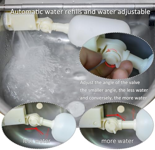 Automatic Dog Water Dispenser Large Size Dog Water Bowl Trough Stainless-Steel Outdoor Pet Waterer Feeder for Poultry, Goat, Small Livestock - Image 5