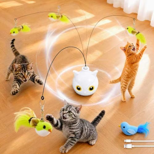 CATPICK Interactive Cat Toy for Indoor Cats, Automatic Flying Bird Toy by Unknown