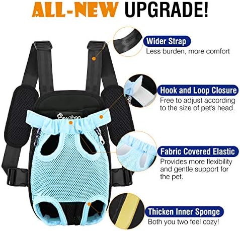 Pawaboo Pet Front Carrier Backpack for Small Medium Dogs - Image 4