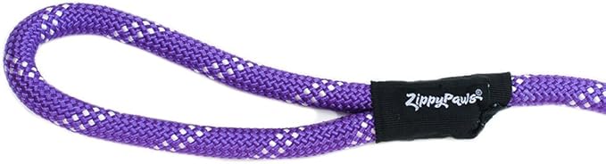 ZippyPaws Zp338 Climbers Rope Leash Original 6 Ft - Purple Dog Lead