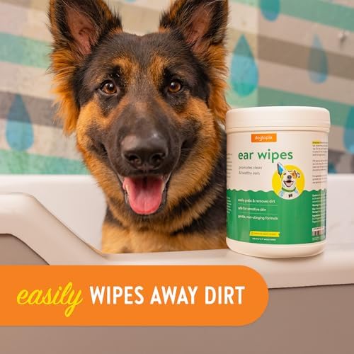 Dogtopia Ear Wipes for Dogs and Pets | 160 Count Convenient Ear Cleaning Wipes | Non-Stinging, Gentle Wipes to Remove Dirt and Build-Up | Promotes Clean and Healthy Ears - Image 3