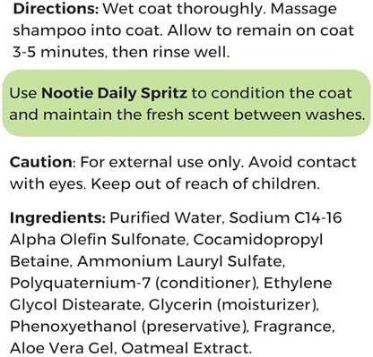Nootie Cucumber Melon Pet Shampoo for Dogs & Cats, Gentle Oatmeal Formula - Image 7
