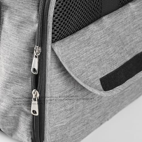Pet Carrier Bag for Small Medium Cats Dogs Puppies up to 26 Lbs,Steel Frame Dog Carrier,pricacy-Oriented cat Carrier,Collapsible pet Carrier for Easy Storage (Grey, Small: 16.1"X10.6"X10.2") - Image 6
