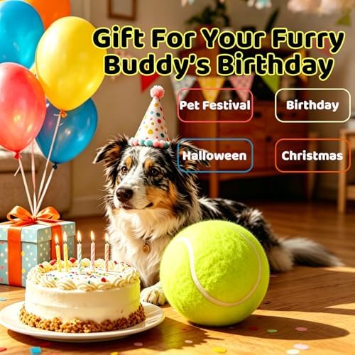 Banfeng Dog Tennis Ball, 9.5" Giant Sport Gift Toy Herding Ball for Dogs - Image 6