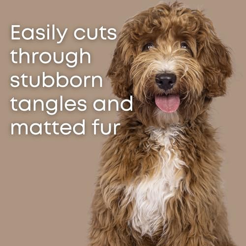 Dematting Comb for Dogs - Serrated Mat Remover for Curly Coats - Image 2