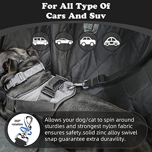 BWOGUE 2 Pack Dog Seat Belt for Car, Headrest Restraint Safety Leads - Image 5