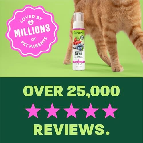 TropiClean Berry & Coconut Waterless Cat Shampoo | Deep Cleansing Dry Shampoo for Cats | Natural Cat Shampoo Derived from Natural Ingredients | Made in the USA | 7.4 oz. - Image 6