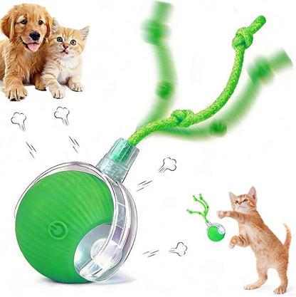 2024 New Electric Dog Ball Toy for Cat,360° Smart Automatic Interactive Rolling Dog Smart Pet Toy Ball,Gift for Kids