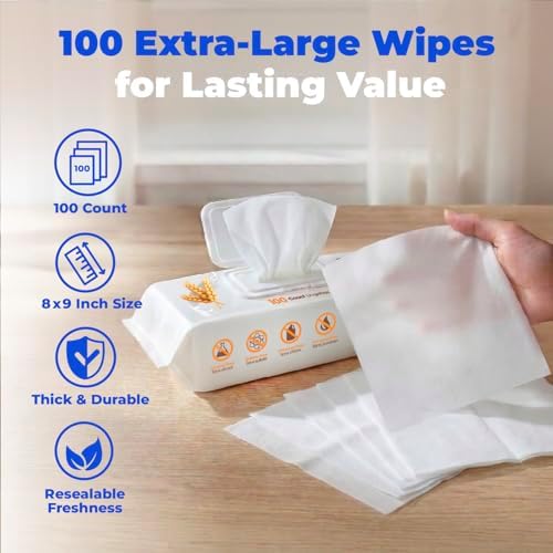 Best Pet Supplies Cleaning Dog Wipes - Soothing Oatmeal, 400 Count - Image 6