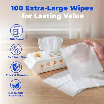 Best Pet Supplies Cleaning Dog Wipes - Soothing Oatmeal, 400 Count - Image 6