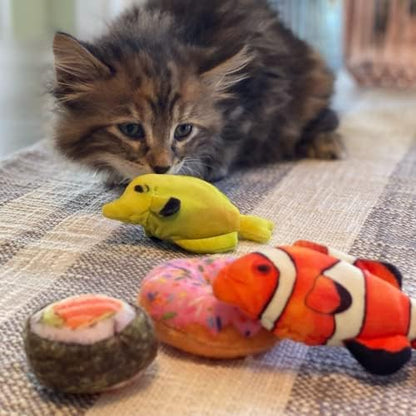 Huxley & Kent Plush Crinkle Catnip Cat Toy, Classic Sushi - Image 7