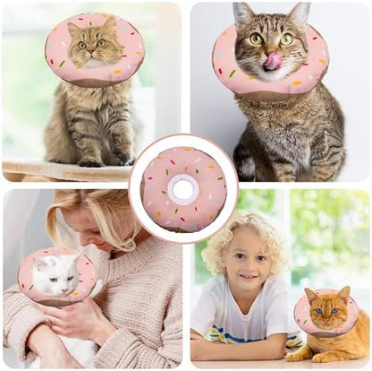 Seyezo Cat Cone Collar Soft, Cat Recovery Cone, Waterproof Pink, Small - Image 7