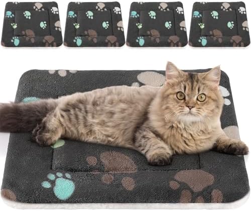 Tuanse 4 Pack Soft Pet Bed Mat Small Dog Crate Fleece by Tuanse
