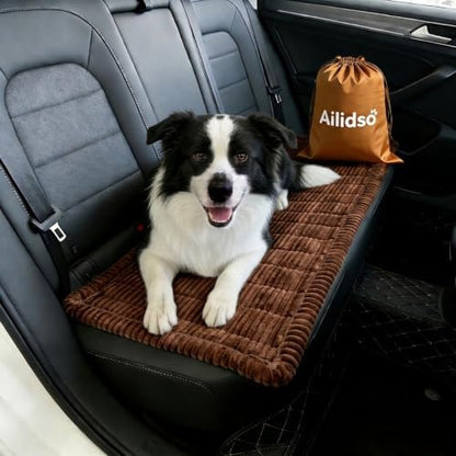 Soft Plush Dog Car Seat Cover & Sofa Protector, Non-Slip Mat (23.6''×59'') by Ailidso