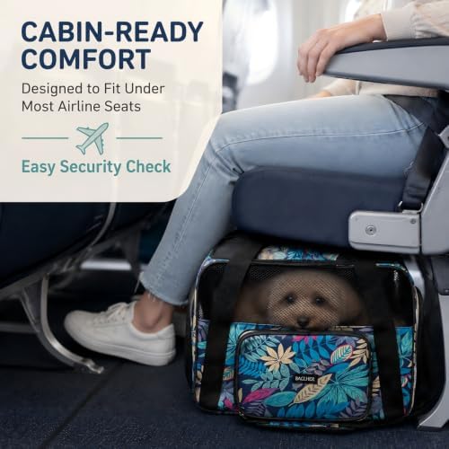 BAGLHER Pet Travel Carrier for Small Medium Cats & Dogs, Airline Approved Soft Sided - Image 5