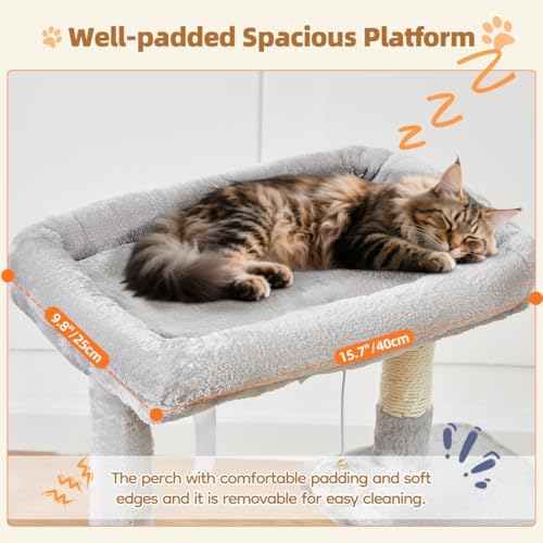 Taoqimiao Cat Tree, 38.5In Cat Tower for Indoor Cats, Suitable for Kittens - Image 4