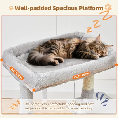 Taoqimiao Cat Tree, 38.5In Cat Tower for Indoor Cats, Suitable for Kittens - Image 4