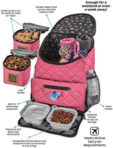 Mobile Dog Gear, Weekender Backpack, One Size, Meets Airline Regulations, Pink - Image 3