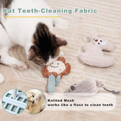 7-in-1 Kitten Toys for Indoor Cats with Washable Adhesive Suction Cup, Hanging Interactive Cat Toys, Silvervine Stick and Sisal Chew Rope Catnip Teething Toy for Bored Kitten - Image 5