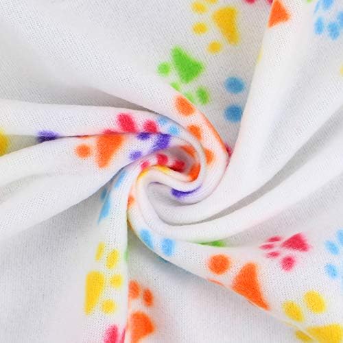 Comsmart Dog Blankets, 6 Pack Fleece Pet Blankets, 39x31 inches, White - Image 2