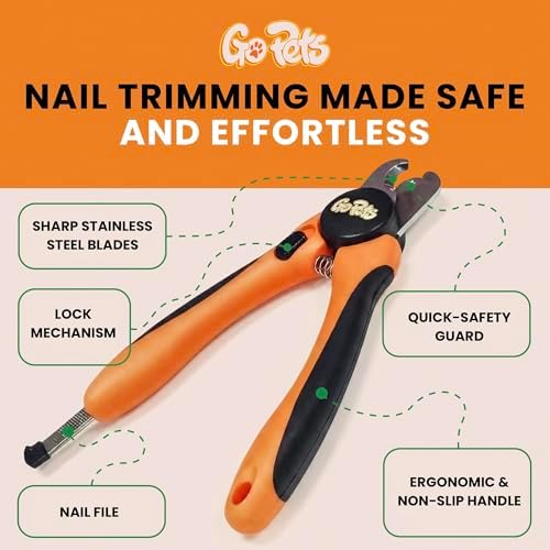 GoPets Nail Clipper for Large Dogs & Cats, Quick Sensor Safety Guard - Image 3