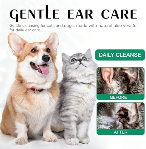 JoanofArc Dog & Cat Ear Drops – Natural Herbal Ear Cleaner for Cleaning Wax Build-Up & Irritants, Itchy Ear Relief & Odor Control, Gentle Pet Ear Care Solution, 0.68 fl oz - Image 6