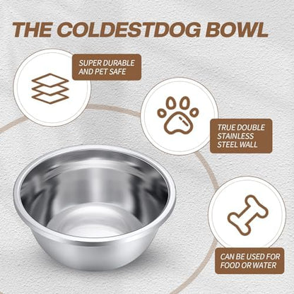 Ziliny 10 Pcs 8 Cup Metal Dog Bowls Stainless Steel Food Dish 64 Oz - Image 4