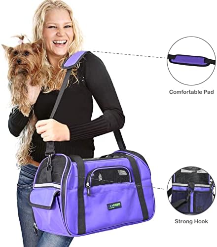 JESPET Soft-Sided Airline-Approved Dog & Cat Carrier Travel Bag - Image 3