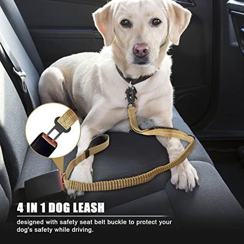 Raipult Tactical Shock Absorbing Bungee Dog Leash Heavy Duty, 4-6ft, Khaki - Image 5